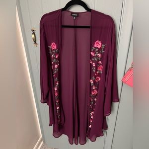 Torrid chiffon duster size 3 4 beautiful!!